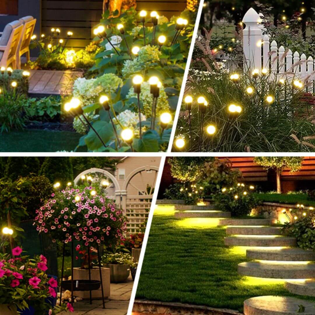 SolarGlow™ Solar-Powered Firefly Garden Light