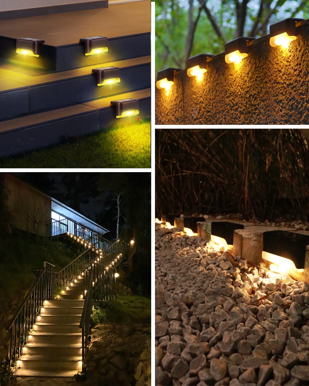 Waterproof Solar Fence Step Light