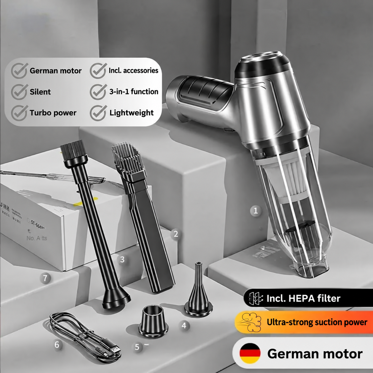 Cordless Multifunction Handheld Vacuum Cleaner