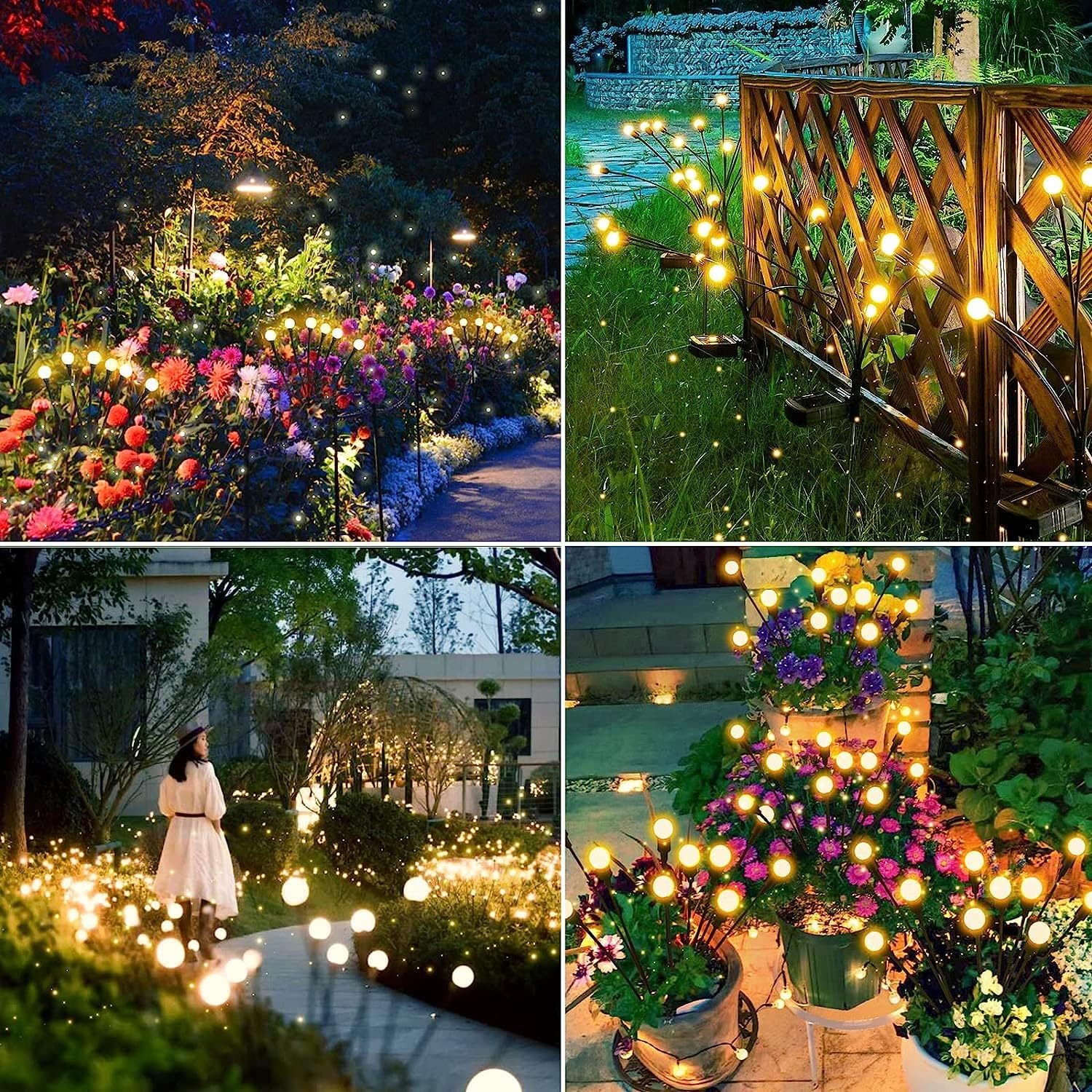 SolarGlow™ Solar-Powered Firefly Garden Light