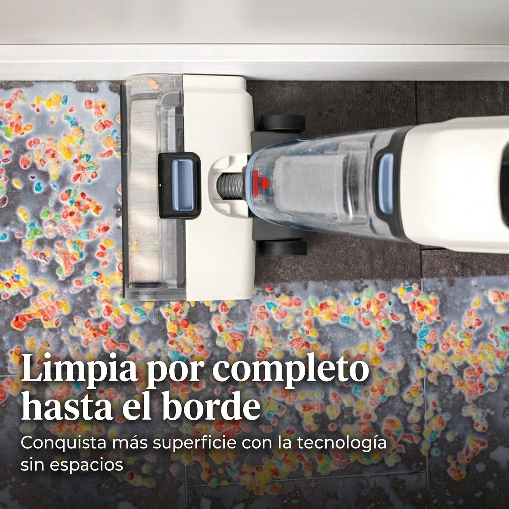 Limpiador de suelos multifuncional, aspira y friega en uno, limpiador de pelo de mascotas, apto para suelos duros, limpieza de zócalos sin huecos, con cable, 4111A