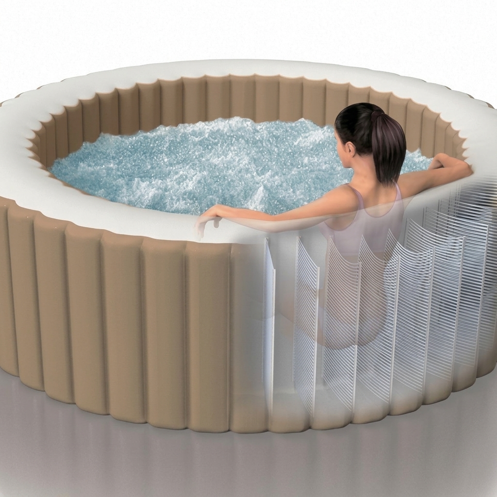 Spa hinchable Bubble Massage Sahara 4 personas