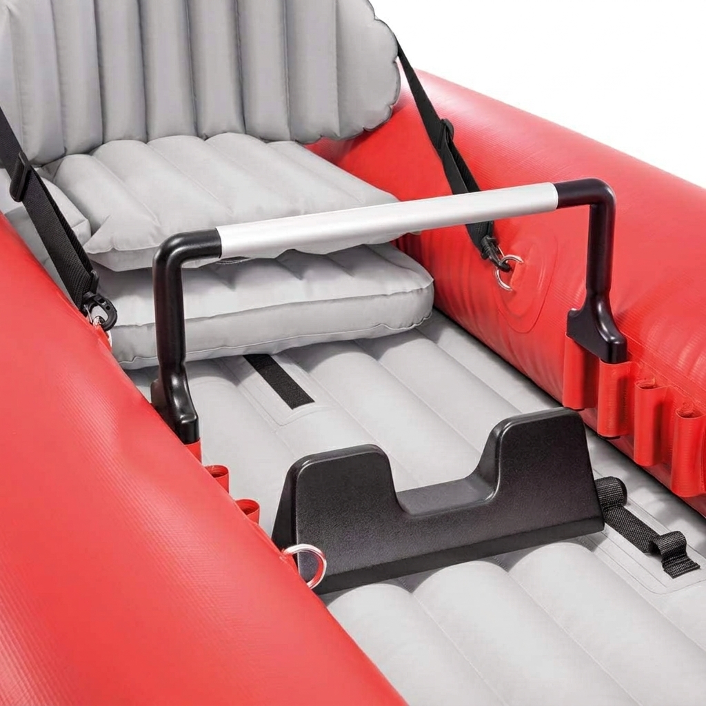Kayaks hinchables individuales y dobles, que incluyen 1 remo y 1 bomba de aire.
