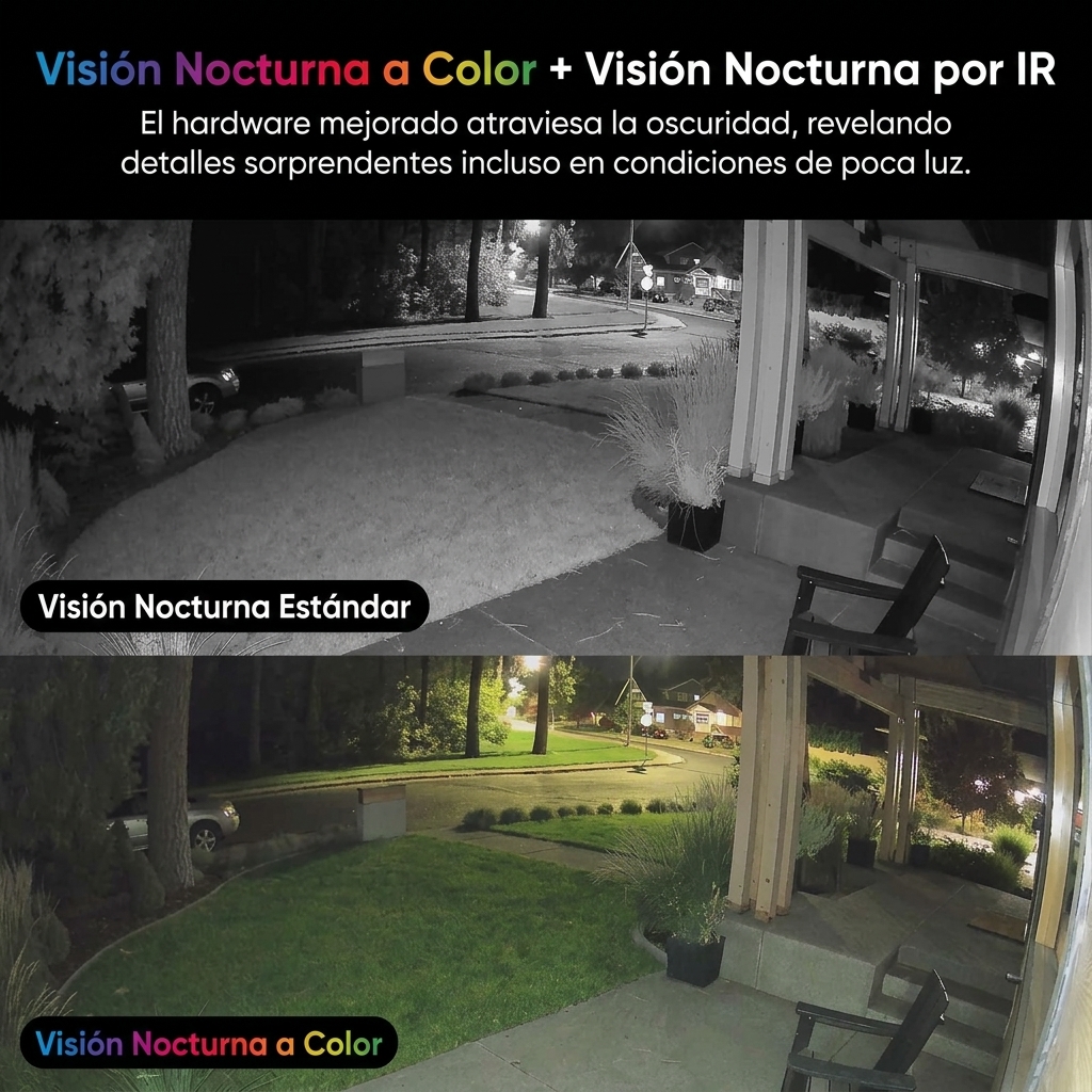 Cámara de Vigilancia Exterior Solar 2K, Inalámbrica con Visión Nocturna a Color, Seguimiento Inteligente con IA, Giro 360°, PTZ, WiFi e IP65, Cámara de Seguridad para Jardín, Patio, Garaje y Hogar