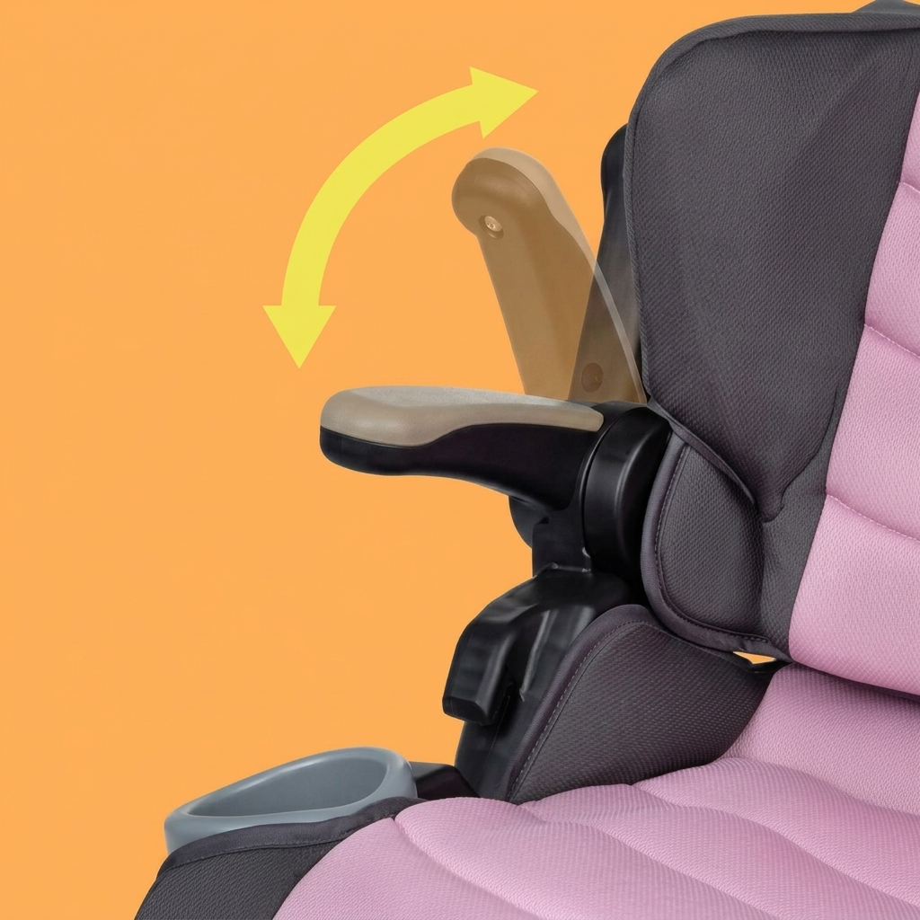 Silla infantil 2 en 1 ECE R129, plegable y ligera, con protección lateral para el coche-Envío gratis