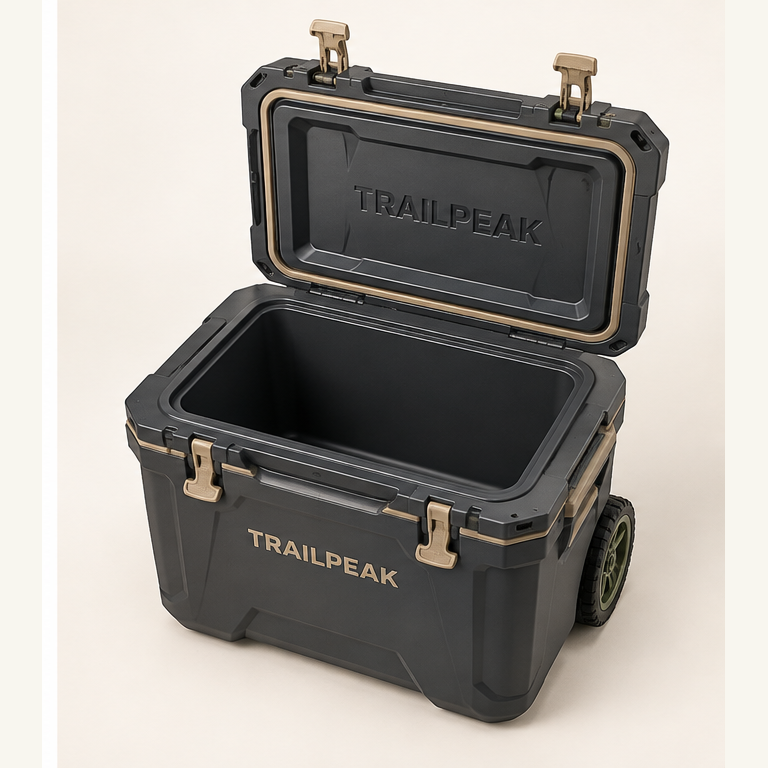 TRAILPEAK RidgeRoll Wheeled Cooler — detail view