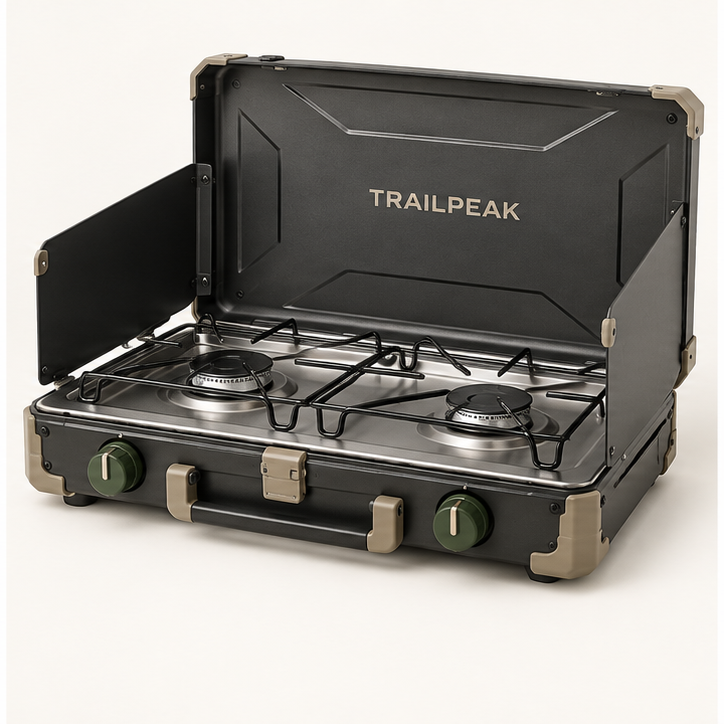 TRAILPEAK Frontier Two-Burner Camp Stove — alternate view