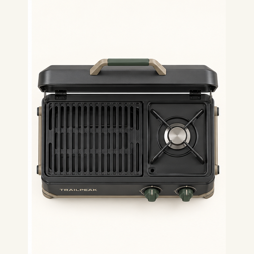 TRAILPEAK Basecamp Grill and Stove Combo — detail view