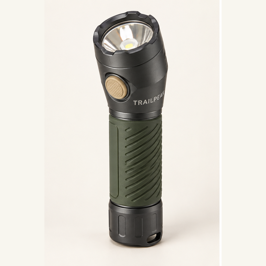 TRAILPEAK Signal Rechargeable Flashlight — front view