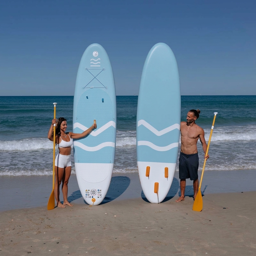 Esta tabla de paddle surf incluye todo el equipamiento, tiene un diseño hinchable y es apta para principiantes y familias: una tabla de paddle surf con accesorios de primera calidad.