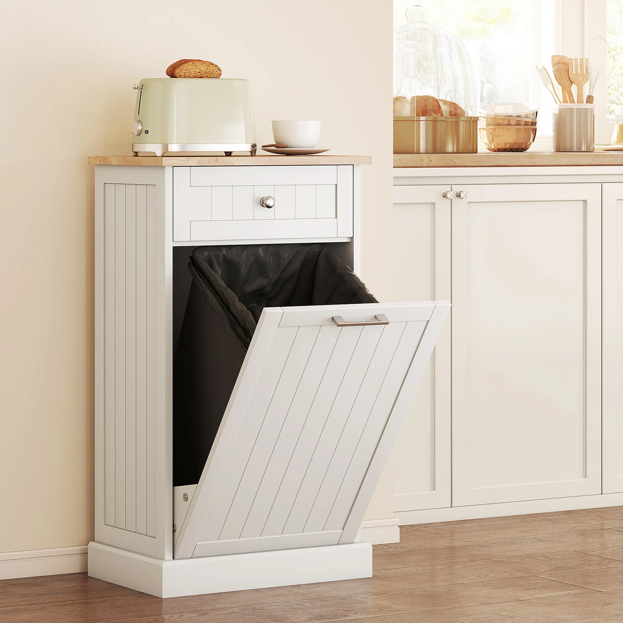 Mueble para cubo de basura con cajón Kitclt Out-Envío gratis