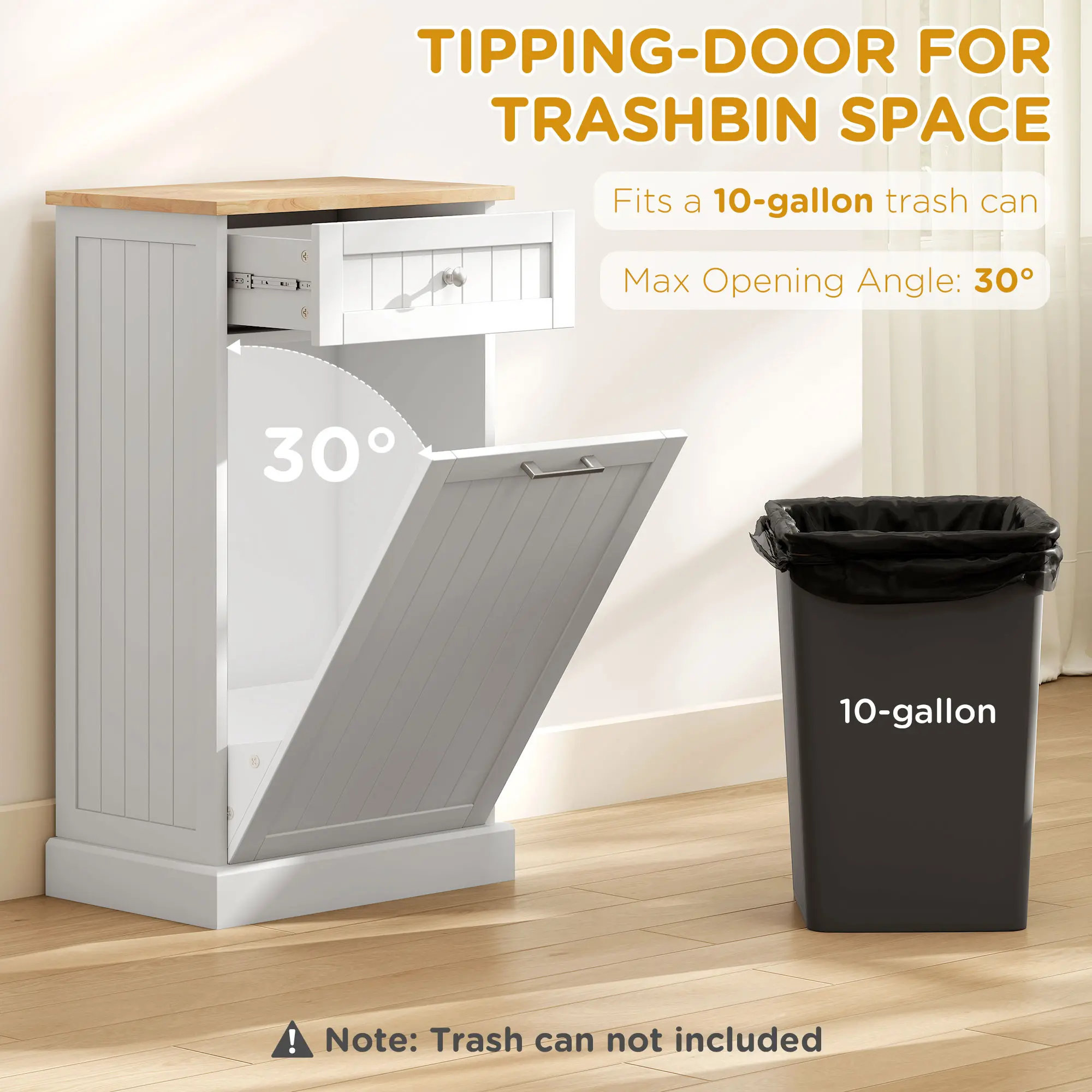 Mueble para cubo de basura con cajón Kitclt Out-Envío gratis