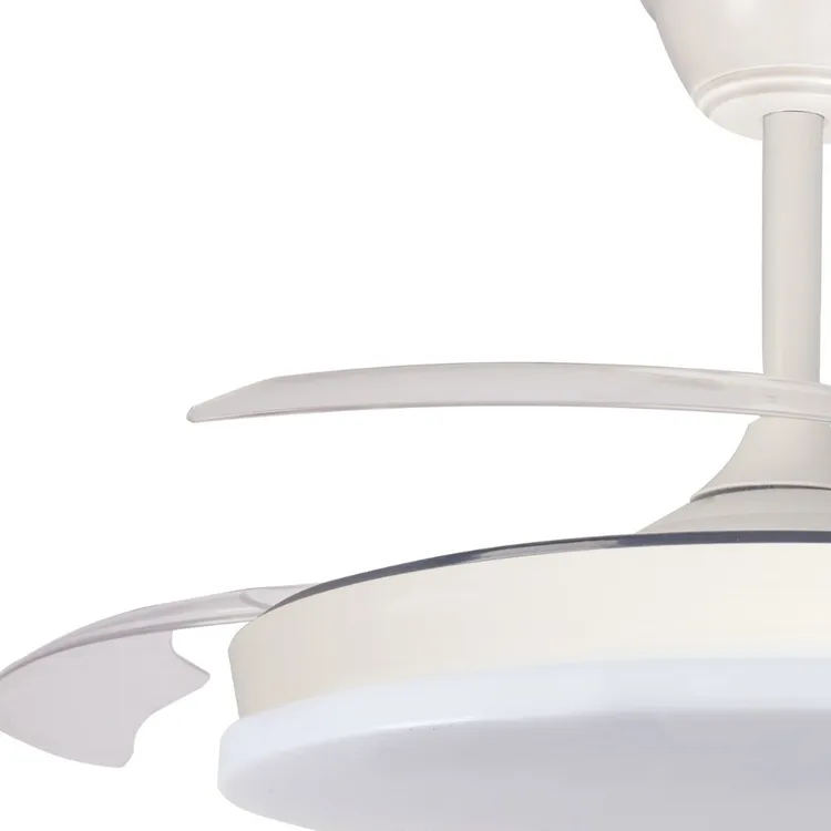 Pack de 2 Ventiladores de Techo con Luz LED, Motor DC 48W, Regulables, 3 Temperaturas de Color, 5280 lm-Envío gratuito