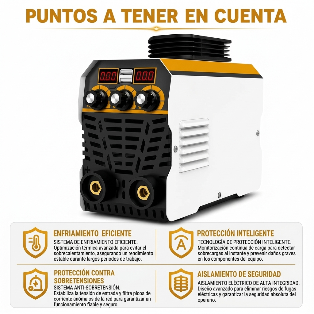 Soldador Inverter MMA 155A 230V, Soldador Portátil con Pantalla Digital y Kit de Electrodos, Máquina de Soldar para Reparaciones, Metal y DIY