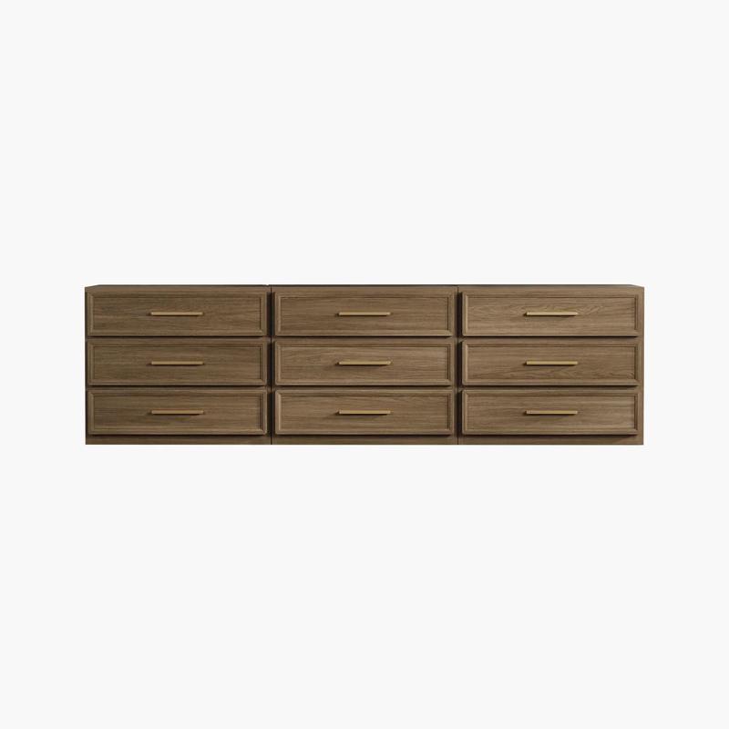 Mesita de noche extragrande, mesita de noche alta con 3 cajones, estilo moderno, tiradores dorados, adecuada para dormitorios, sofás, oficinas, residencias estudiantiles y decoración del hogar.