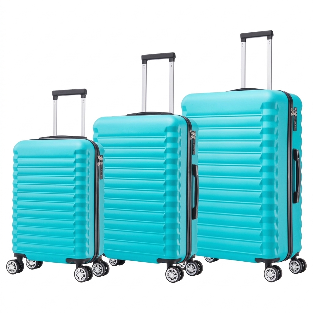 Conjunto de Maletas de Viaje Elegantes: Carcasa Ligera de ABS, Cerradura Numérica, 4 Ruedas Giratorias 360°, Asa Telescópica de Aluminio  Juego de Maletas    Set Trolley Maleta Cabina