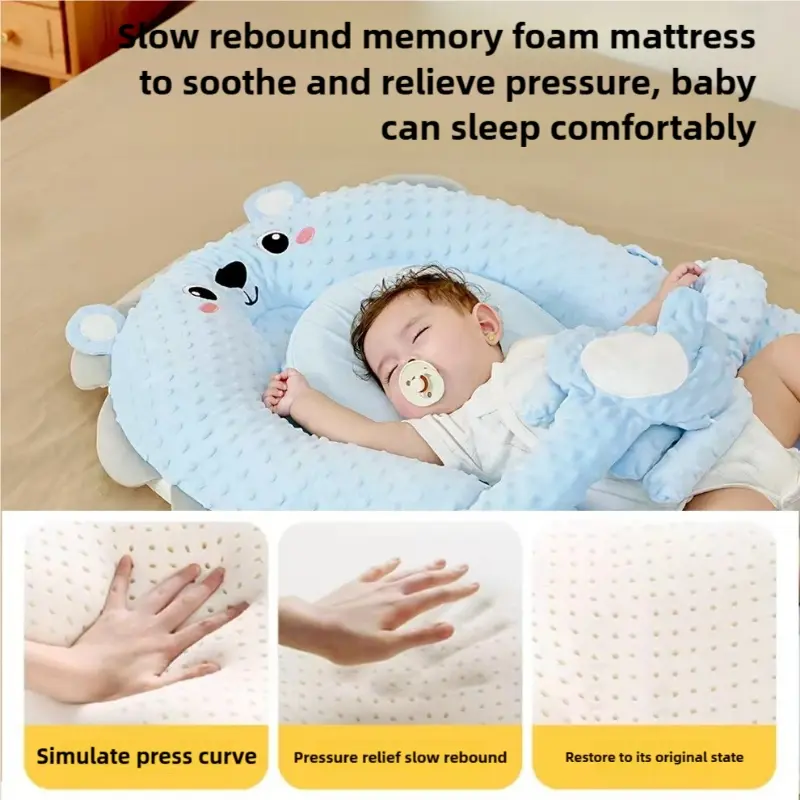 Colchón reductor para bebés con efecto calmante y sistema antirreflujo de sobresaltos