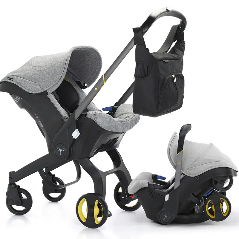 Cochecito plegable para bebé con bolso de regalo – Seguridad de 5 puntos