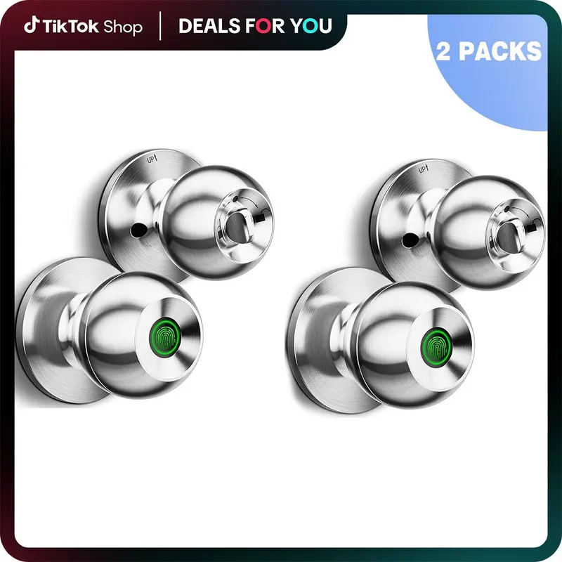 ¡2x1 Hoy!( 2Pac)⏰Cerradura inteligente para puerta EUERTE 3 en 1 con huella dactilar y control por aplicación
