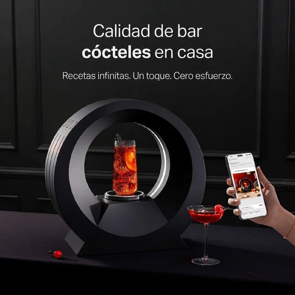 Máquina inteligente para preparar cócteles: máquina para preparar margaritas controlada por aplicación
