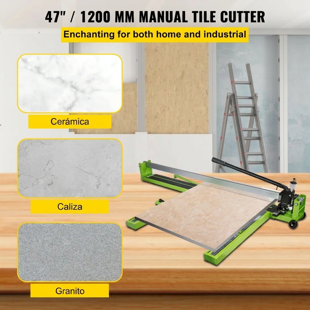 Cortadora de azulejos manual de 32 a 48 pulgadas con guía láser