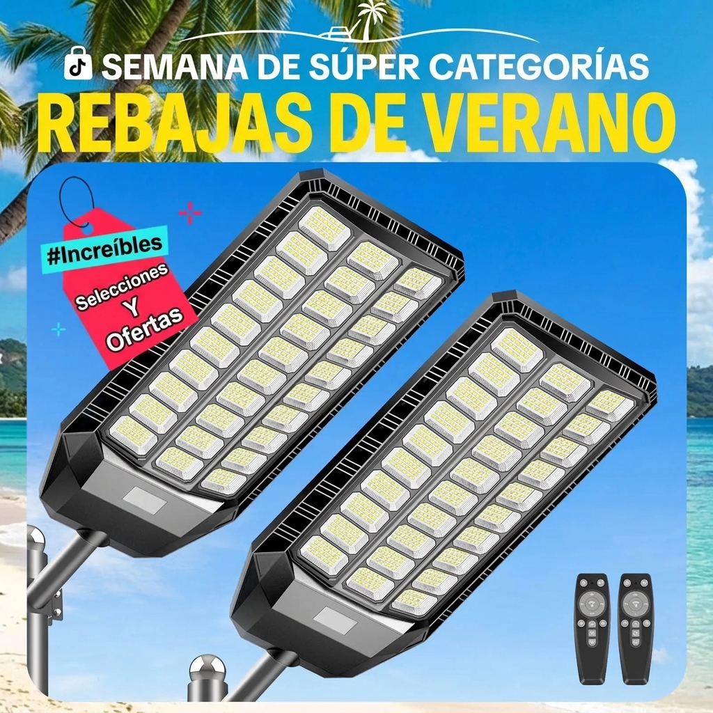 Farola solar para exteriores: del anochecer al amanecer, IP66