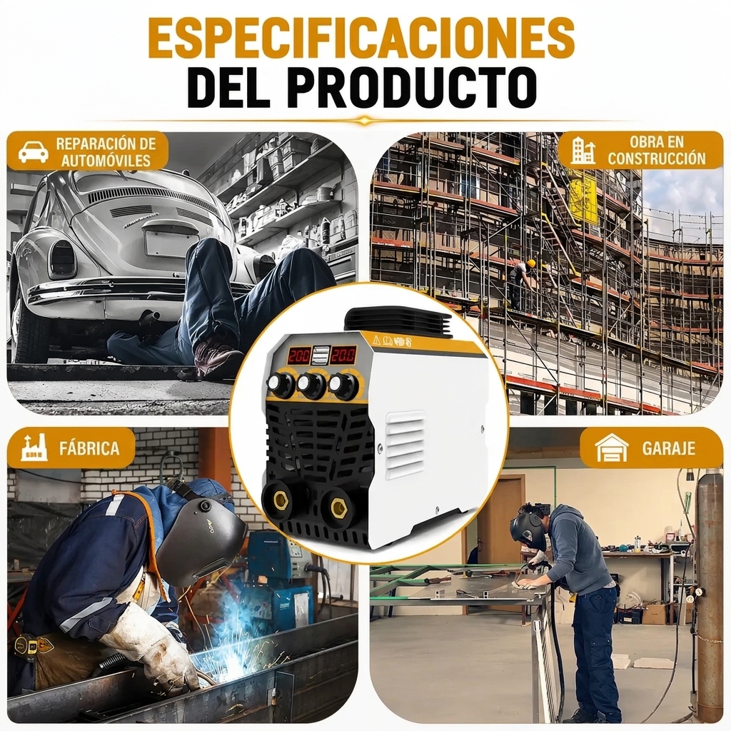 Máquina de soldar portátil - 110 V/220 V, 120 A
