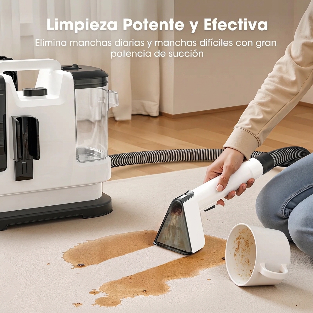 Máquina de limpieza de tapicería: limpieza profunda de sofás y alfombras