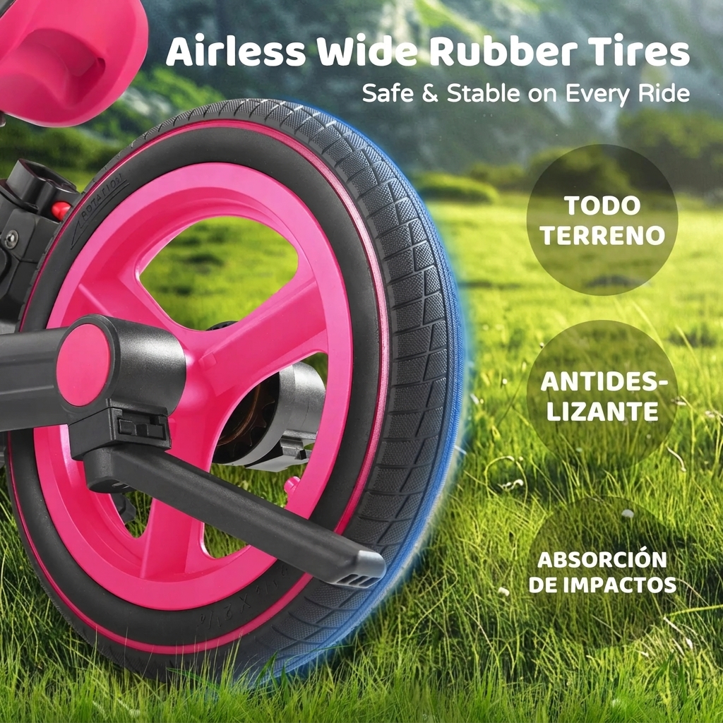 Bicicleta de equilibrio 6 en 1 para niños pequeños con ruedas de entrenamiento