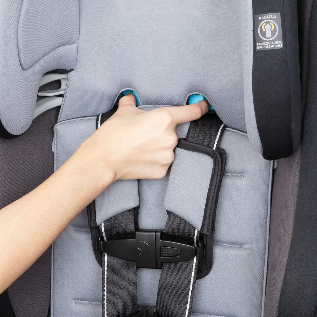 Silla de coche para bebé convertible ajustable 4 en 1 de alta gama con parasol integrado y protección contra impactos laterales.