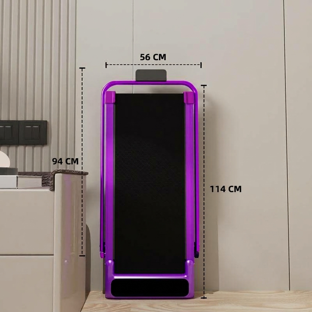 Cinta de correr plegable con inclinación ajustable y pasamanos, plataforma para caminar con motor silencioso, capacidad de carga de 150 kg (330 libras), control remoto y ruedas para fácil movilidad, sistema de doble amortiguación; equipo de gimnasio y ent