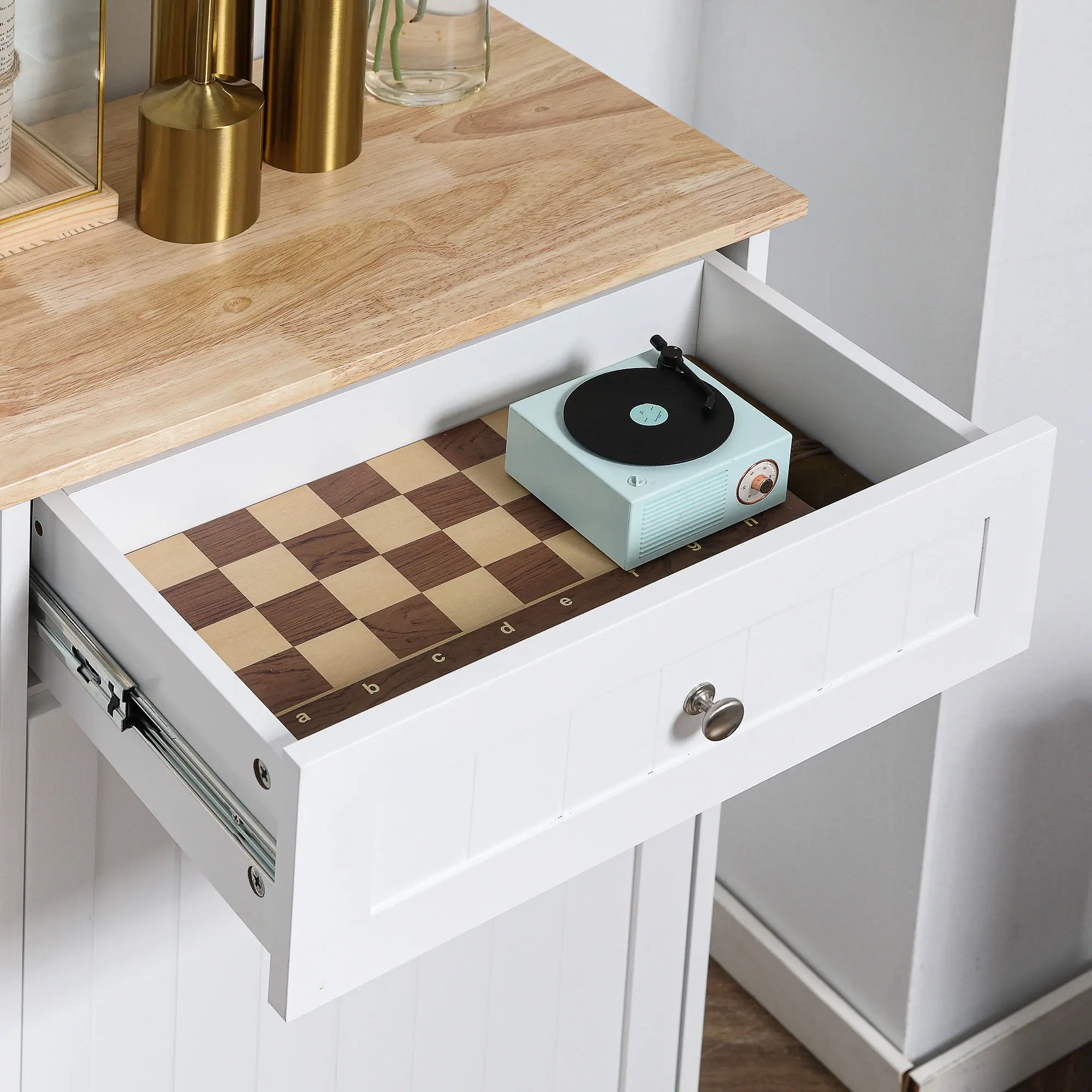 Mueble para cubo de basura con cajón Kitclt Out-Envío gratis