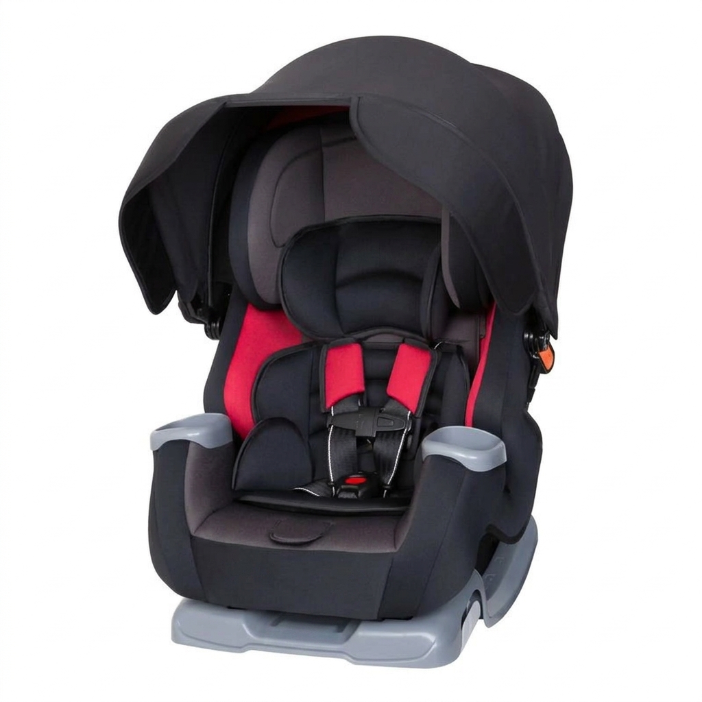 Silla de coche para bebé convertible ajustable 4 en 1 de alta gama con parasol integrado y protección contra impactos laterales.