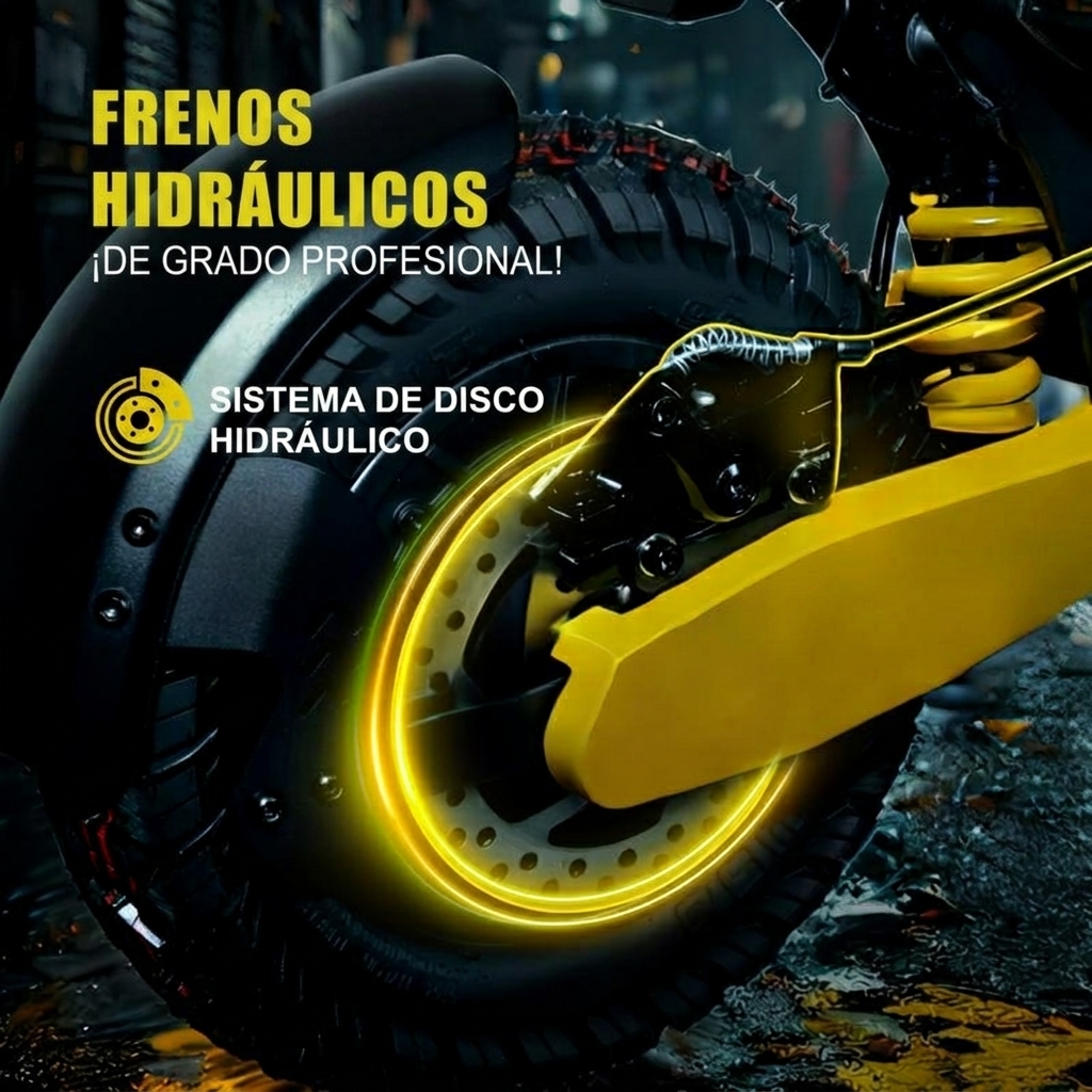 Patinete eléctrico todoterreno, potente motor de 1200 W, velocidad máxima de 48 km/h, autonomía de 32 a 64 km, se pliega en 3 segundos, capacidad de carga máxima de 150 kg, doble amortiguación, patinete eléctrico todoterreno plegable.
