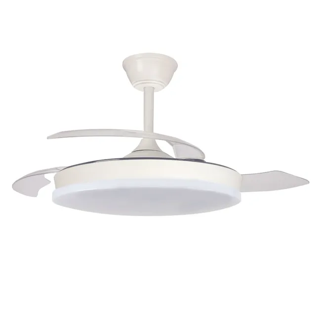 Pack de 2 Ventiladores de Techo con Luz LED, Motor DC 48W, Regulables, 3 Temperaturas de Color, 5280 lm-Envío gratuito