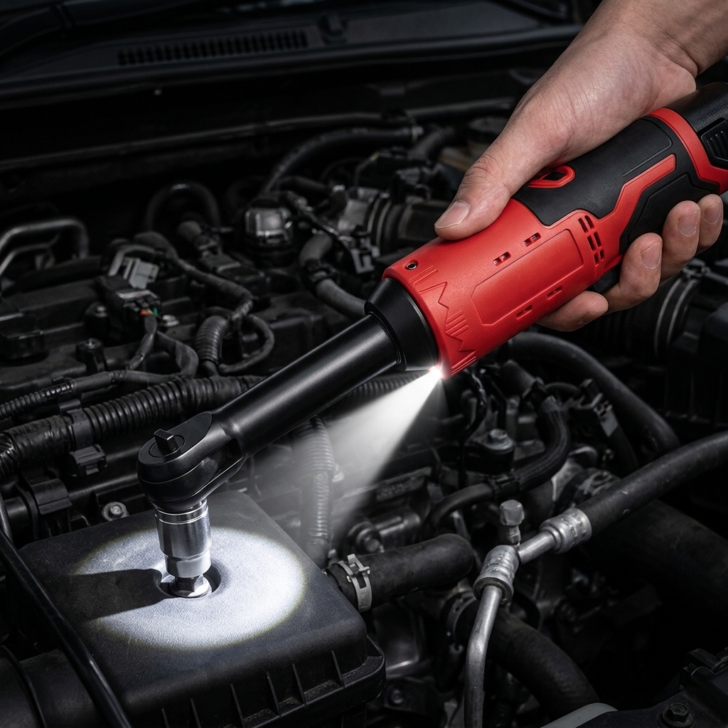 Llave de Carraca Eléctrica Inalámbrica 45 Nm, 3/8", para Coches, Motos y DIY