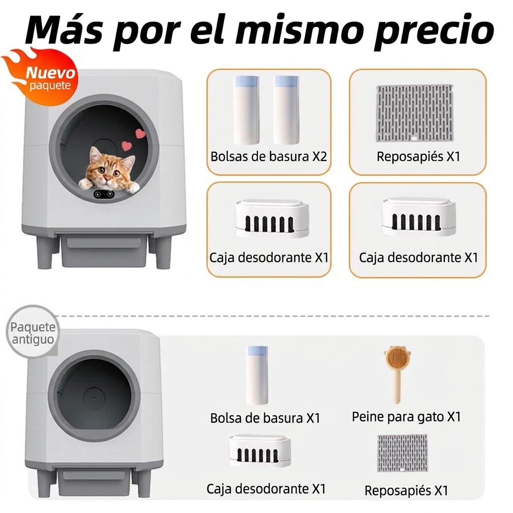 Smart Low-Noise Automatic Self-cleaning Household Cat Litter Box 80L,Hands-Free,Smart Sensors Safety Protection,Easy Setup,Odor-Free,APP Control,Multi-Cat Home,Cat Companion