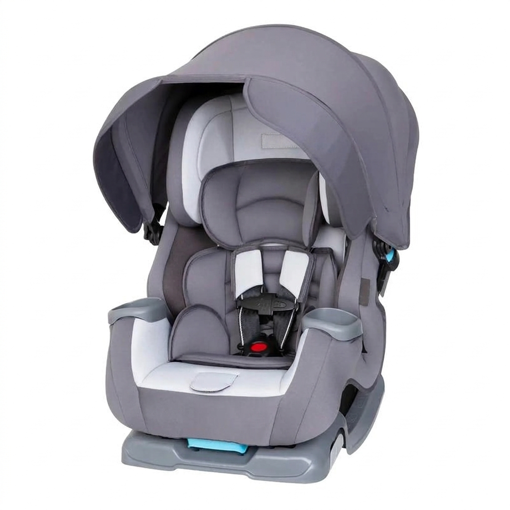 Silla de coche para bebé convertible ajustable 4 en 1 de alta gama con parasol integrado y protección contra impactos laterales.