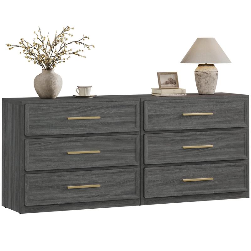 Mesita de noche extragrande, mesita de noche alta con 3 cajones, estilo moderno, tiradores dorados, adecuada para dormitorios, sofás, oficinas, residencias estudiantiles y decoración del hogar.