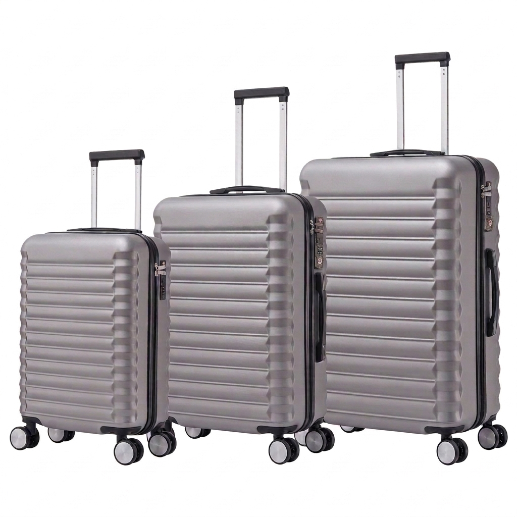 Conjunto de Maletas de Viaje Elegantes: Carcasa Ligera de ABS, Cerradura Numérica, 4 Ruedas Giratorias 360°, Asa Telescópica de Aluminio  Juego de Maletas    Set Trolley Maleta Cabina