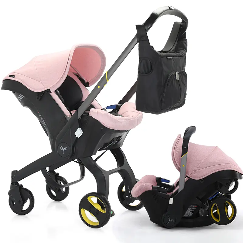 Cochecito plegable para bebé con bolso de regalo – Seguridad de 5 puntos