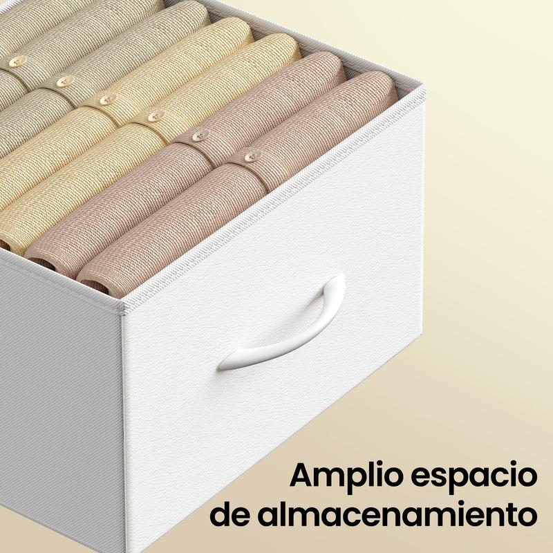 Cómoda de siete cajones, mueble de almacenamiento para dormitorio, fabricada en acero, tablero de fibra de densidad media y tela no tejida, adecuada para dormitorios, armarios, pasillos y salas de estar.