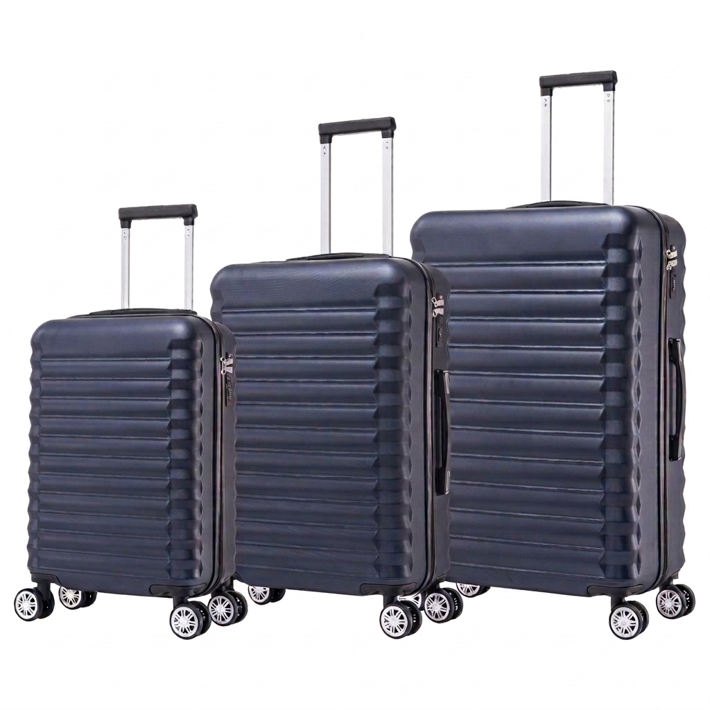 Conjunto de Maletas de Viaje Elegantes: Carcasa Ligera de ABS, Cerradura Numérica, 4 Ruedas Giratorias 360°, Asa Telescópica de Aluminio  Juego de Maletas    Set Trolley Maleta Cabina