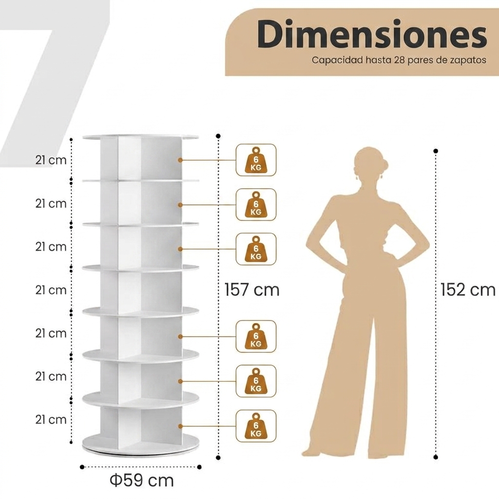 Torre zapatera giratoria, expositor de zapatos giratorio, estante de almacenamiento de zapatos giratorio de 360°, armario zapatero giratorio vertical para bolsos