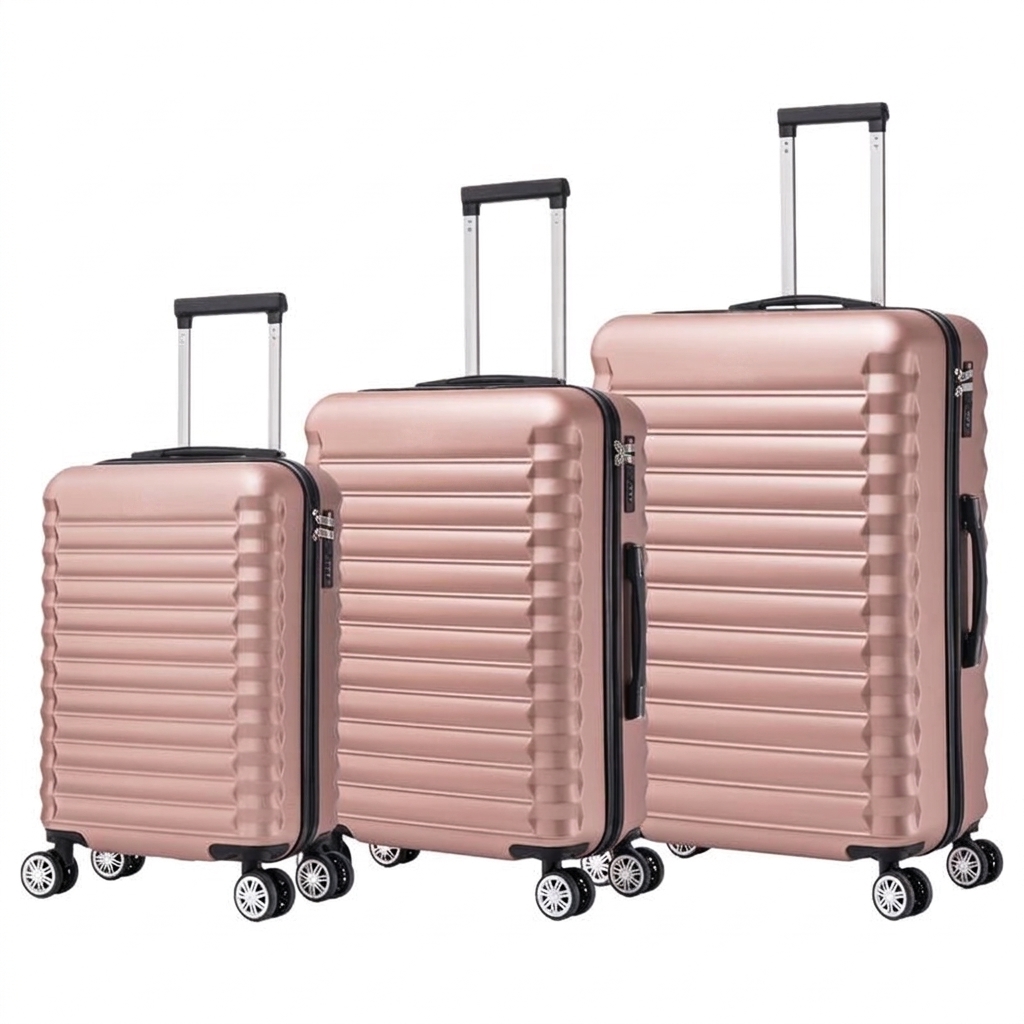 Conjunto de Maletas de Viaje Elegantes: Carcasa Ligera de ABS, Cerradura Numérica, 4 Ruedas Giratorias 360°, Asa Telescópica de Aluminio  Juego de Maletas    Set Trolley Maleta Cabina