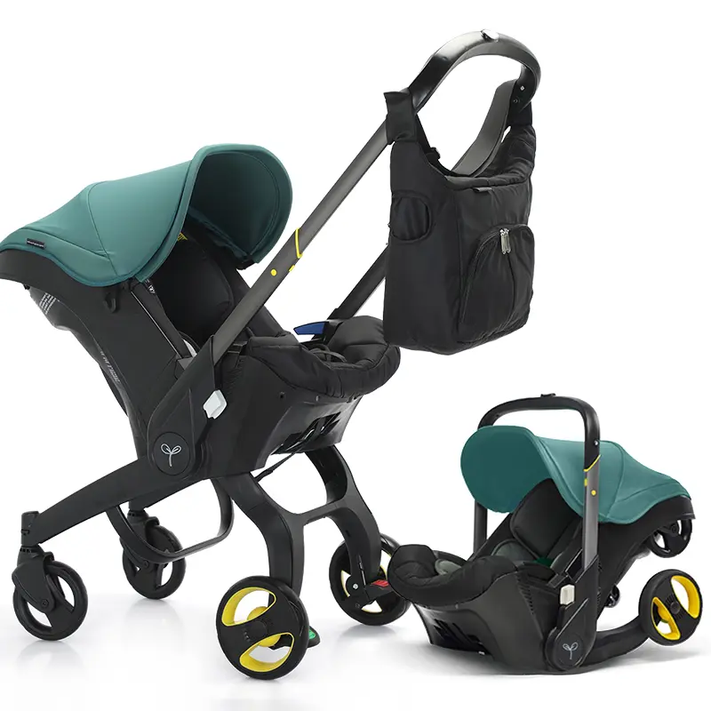 Cochecito plegable para bebé con bolso de regalo – Seguridad de 5 puntos