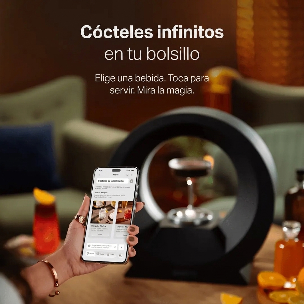 Máquina inteligente para preparar cócteles: máquina para preparar margaritas controlada por aplicación