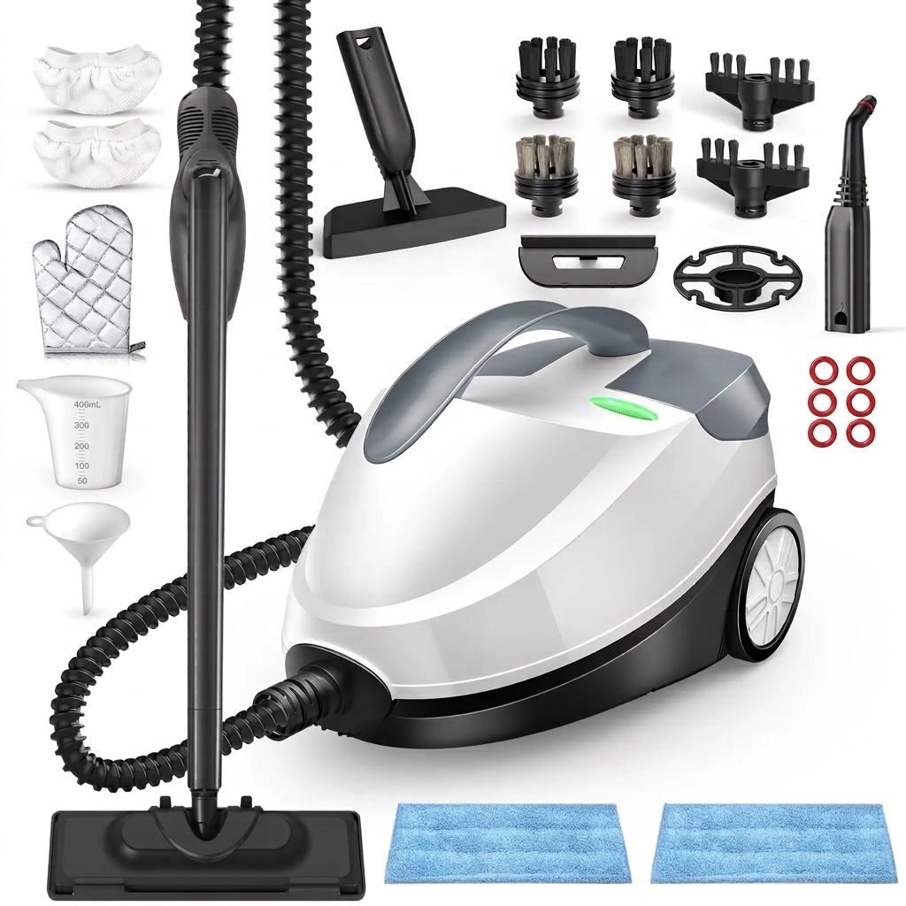 Limpiador a vapor de alta presiónde 1800 W - 28 accesorios