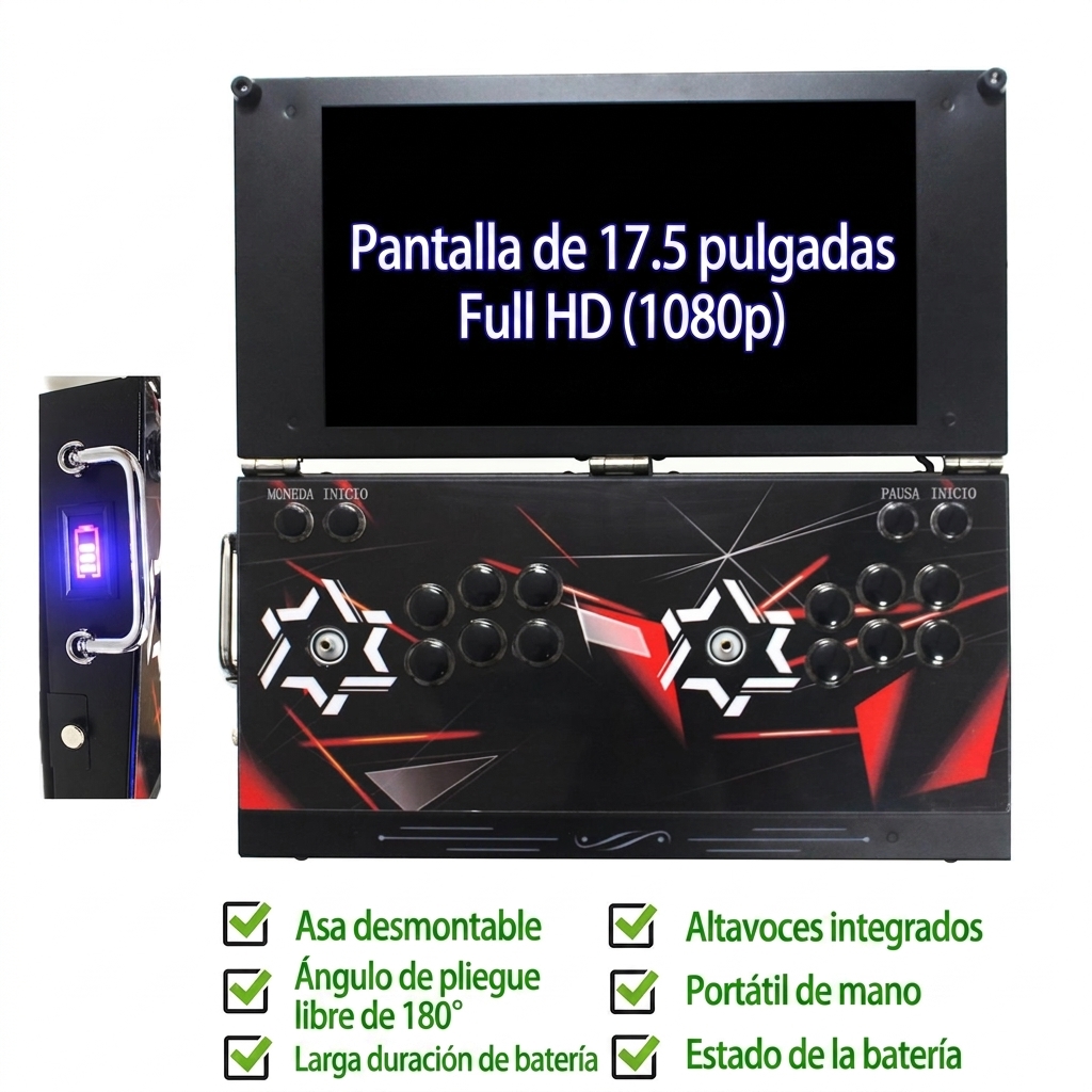 Consola de videojuegos arcade portátil 9800 en 1