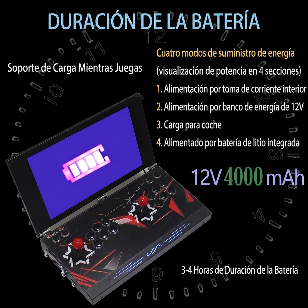 Consola de videojuegos arcade portátil 9800 en 1